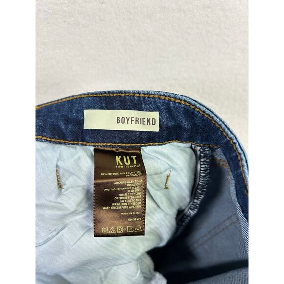 Kut From The Kloth Dark Wash Boyfriend Jeans - Size 16 W Denim Basics - Picture 11 of 13